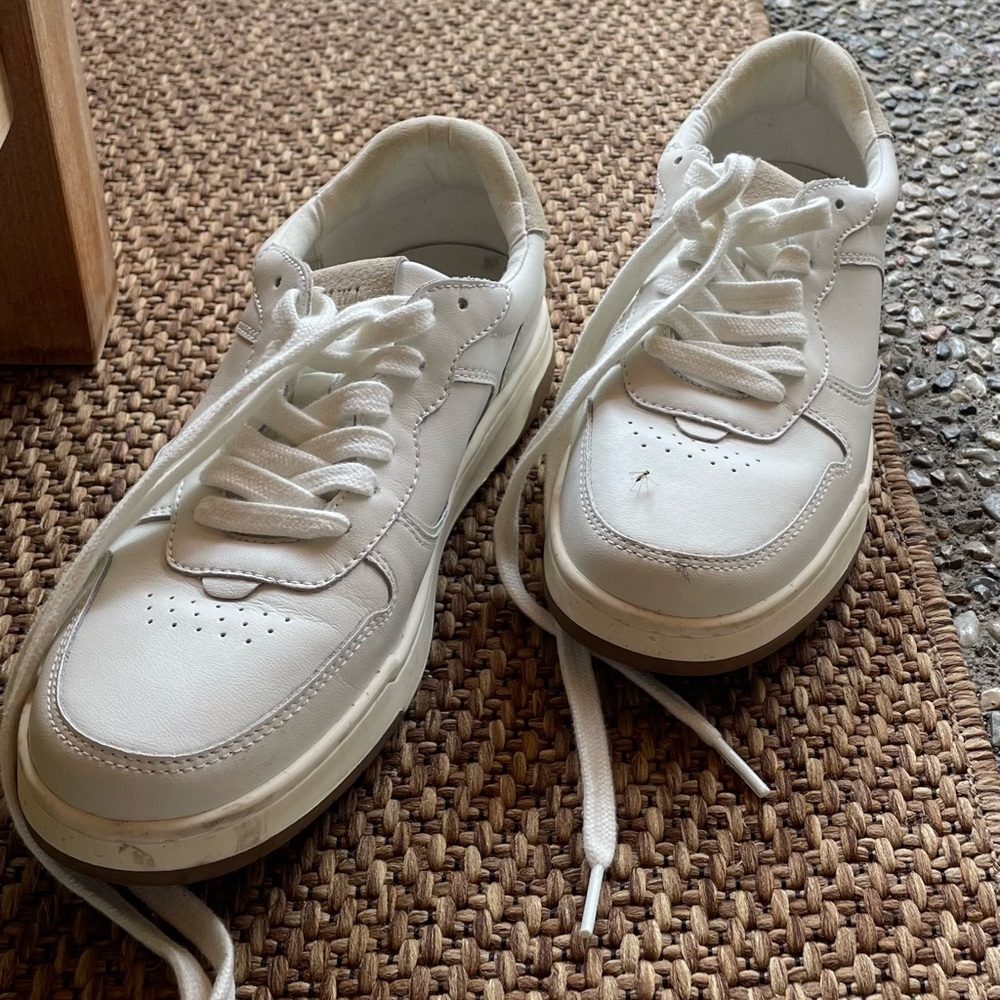 Madewell Court Sneakers in White Leather